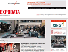 Tablet Screenshot of expodata.ch